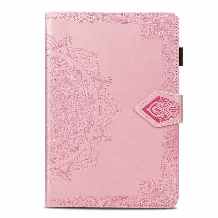 For iPad 5 / 6 Embossed Mandala Pattern TPU + PU Horizontal Flip Leather Case with Holder & Card Slots & Wallet(Pink) For iPad 5 / 6 Embossed Mandala Pattern TPU + PU Horizontal Flip Leather Case with Holder & Card Slots & Wallet(Pink)