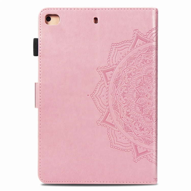 For iPad 5 / 6 Embossed Mandala Pattern TPU + PU Horizontal Flip Leather Case with Holder & Card Slots & Wallet(Pink) For iPad 5 / 6 Embossed Mandala Pattern TPU + PU Horizontal Flip Leather Case with Holder & Card Slots & Wallet(Pink)
