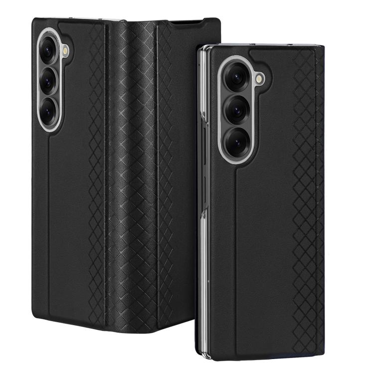 For Samsung Galaxy Z Fold7 5G DUX DUCIS Bril Series PU + TPU Phone Case(Black) - 1