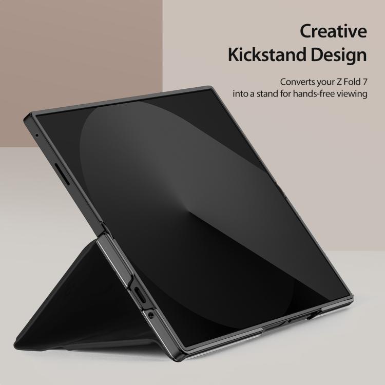 For Samsung Galaxy Z Fold7 5G DUX DUCIS Bril Series PU + TPU Phone Case(Black) - 3