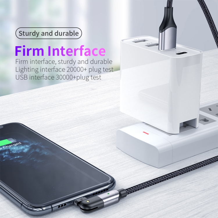 FXCL-WY09 2.4A USB to 8 Pin 180 Degree Rotating Elbow Charging Cable, Length:1.2m(Red) FXCL-WY09 2.4A USB to 8 Pin 180 Degree Rotating Elbow Charging Cable, Length:1.2m(Red)