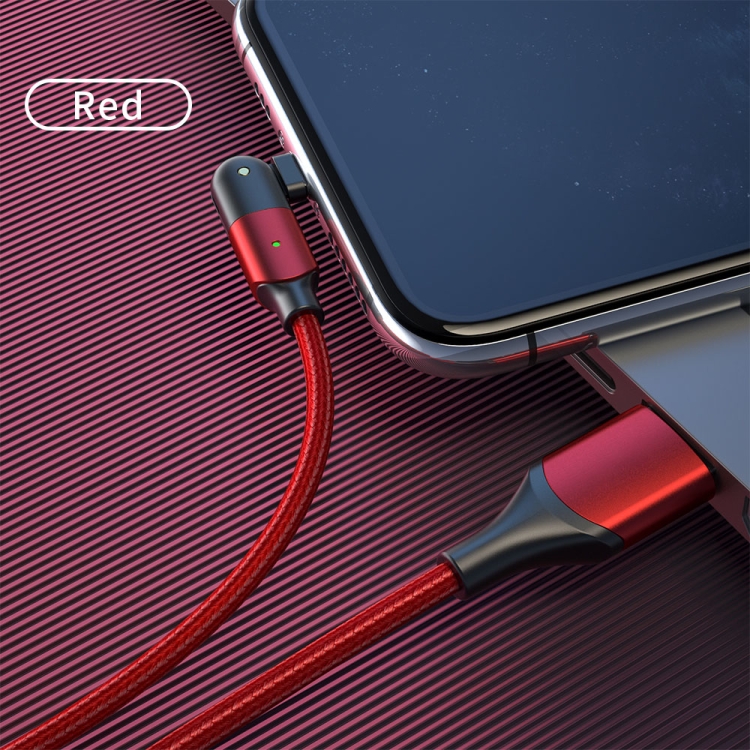FXCL-WY09 2.4A USB to 8 Pin 180 Degree Rotating Elbow Charging Cable, Length:1.2m(Red) FXCL-WY09 2.4A USB to 8 Pin 180 Degree Rotating Elbow Charging Cable, Length:1.2m(Red)