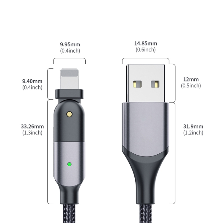 FXCL-WY09 2.4A USB to 8 Pin 180 Degree Rotating Elbow Charging Cable, Length:1.2m(Red) FXCL-WY09 2.4A USB to 8 Pin 180 Degree Rotating Elbow Charging Cable, Length:1.2m(Red)