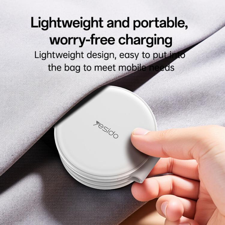 Yesido DS29 5 in 1 Foldable Wireless Charger for Phone / Watch / Earphone(White) - 4