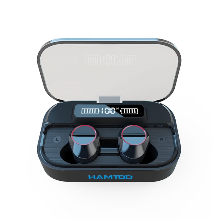 HAMTOD G02 Pro Bluetooth 5.1 Waterproof TWS Bluetooth Earphone with Charging Box HAMTOD G02 Pro Bluetooth 5.1 Waterproof TWS Bluetooth Earphone with Charging Box