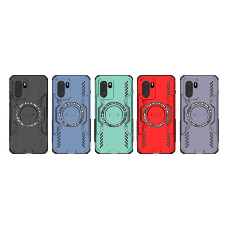 For OnePlus 15R 5G Global Butterfly Armor MagSafe Magnetic Ring Shockproof Phone Case(Blue)