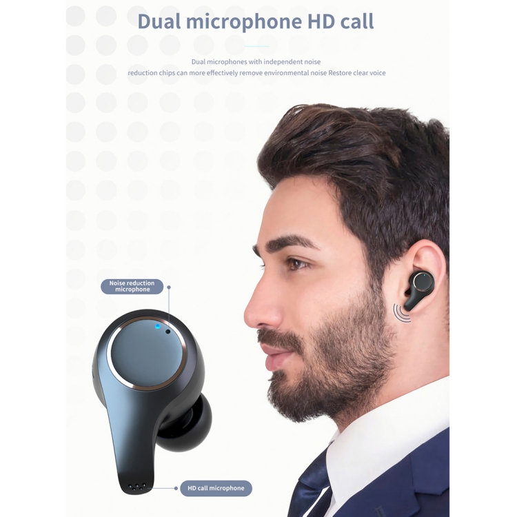 HAMTOD G08 Bluetooth 5.0 Waterproof TWS Active Noise Cancelling Wireless Bluetooth Earphone with Charging Box(Black) HAMTOD G08 Bluetooth 5.0 Waterproof TWS Active Noise Cancelling Wireless Bluetooth Earphone with Charging Box(Black)