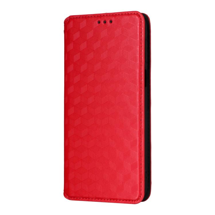 Funda Tipo Libro Para OPPO A5 / A5m - Cuero PU, Protección RFID, Ranuras Para Tarjetas Y Función Atril - Rojo