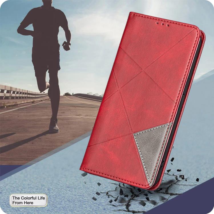 For Xiaomi 17T Pro 5G Rhombus Texture Magnetic Leather Phone Case(Red)