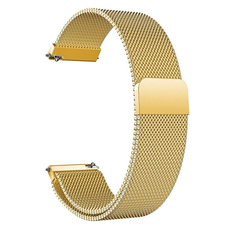 22mm xDfind Milanese Stainless Steel Watch Band(Gold)