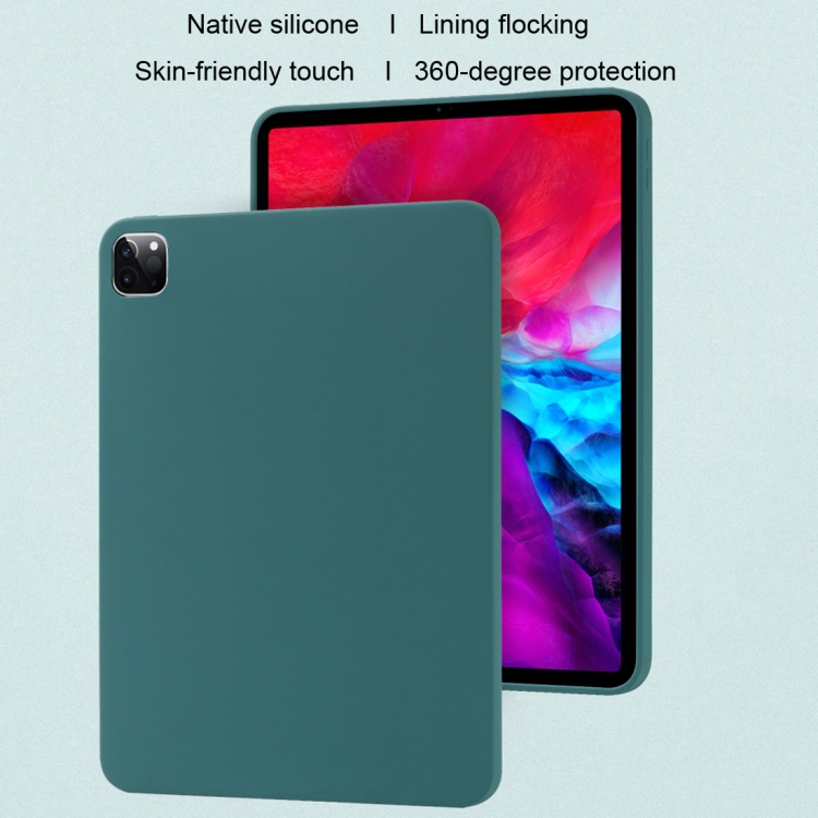 For iPad Pro 11 (2020) Liquid Silicone Shockproof Full Coverage Tablet Case(Pink) For iPad Pro 11 (2020) Liquid Silicone Shockproof Full Coverage Tablet Case(Pink)