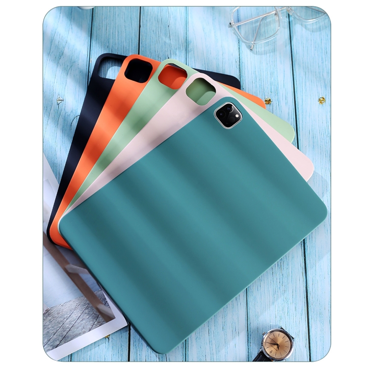 For iPad Pro 12.9 (2020) Liquid Silicone Shockproof Full Coverage Tablet Case(Grey)