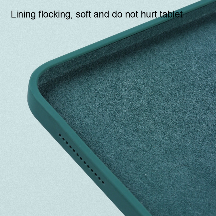 For iPad Pro 12.9 (2020) Liquid Silicone Shockproof Full Coverage Tablet Case(Grey)