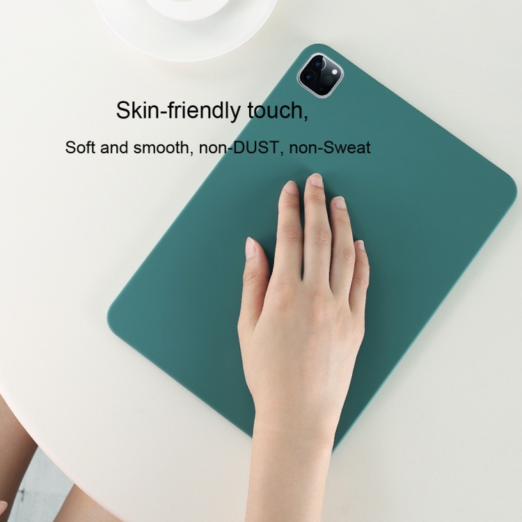 For iPad Pro 12.9 (2020) Liquid Silicone Shockproof Full Coverage Tablet Case(Grey)