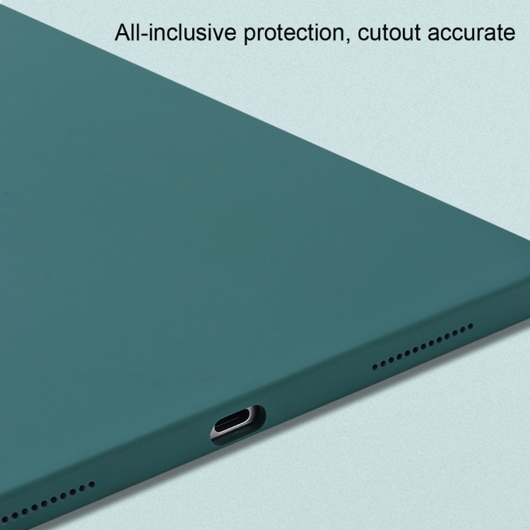 For iPad Pro 12.9 (2020) Liquid Silicone Shockproof Full Coverage Tablet Case(Grey)