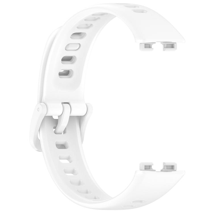 For Huawei Band 10 / 9 / 8 xDfind Nail Button Glossy Silicone Watch Band(White)