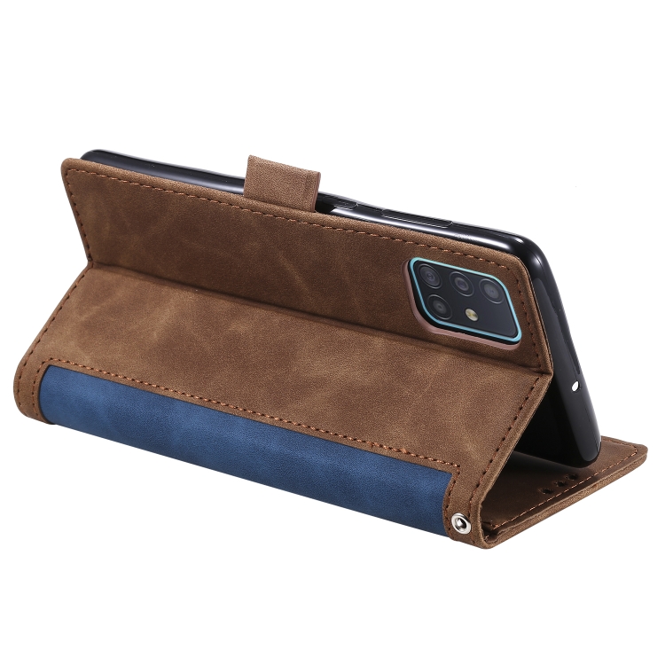 For Samsung Galaxy Note 20 Retro Splicing Horizontal Flip Leather Case with Card Slots & Holder & Wallet(Blue) For Samsung Galaxy Note 20 Retro Splicing Horizontal Flip Leather Case with Card Slots & Holder & Wallet(Blue)