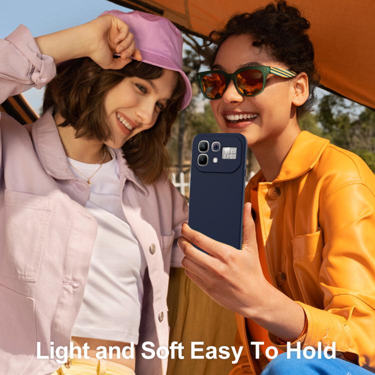 For Infinix Note 60 / 60 Pro 5G Shockproof Silicone Magsafe Phone Case(Navy Blue)