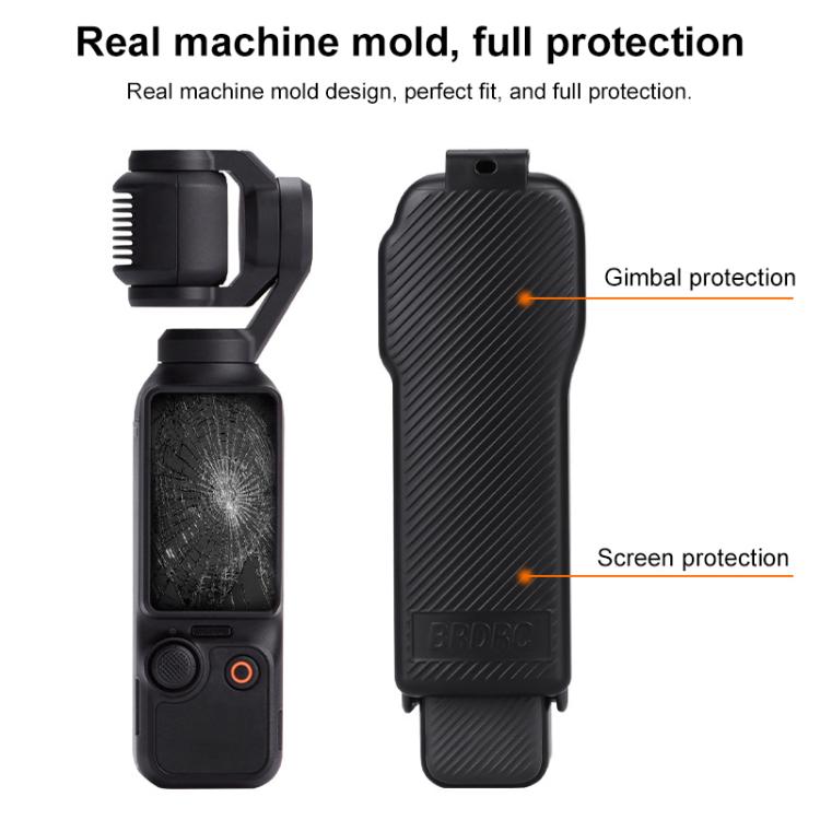 BRDRC Twill-Textured ABS Protective Case For DJI OSMO Pocket 3(Black) - B10