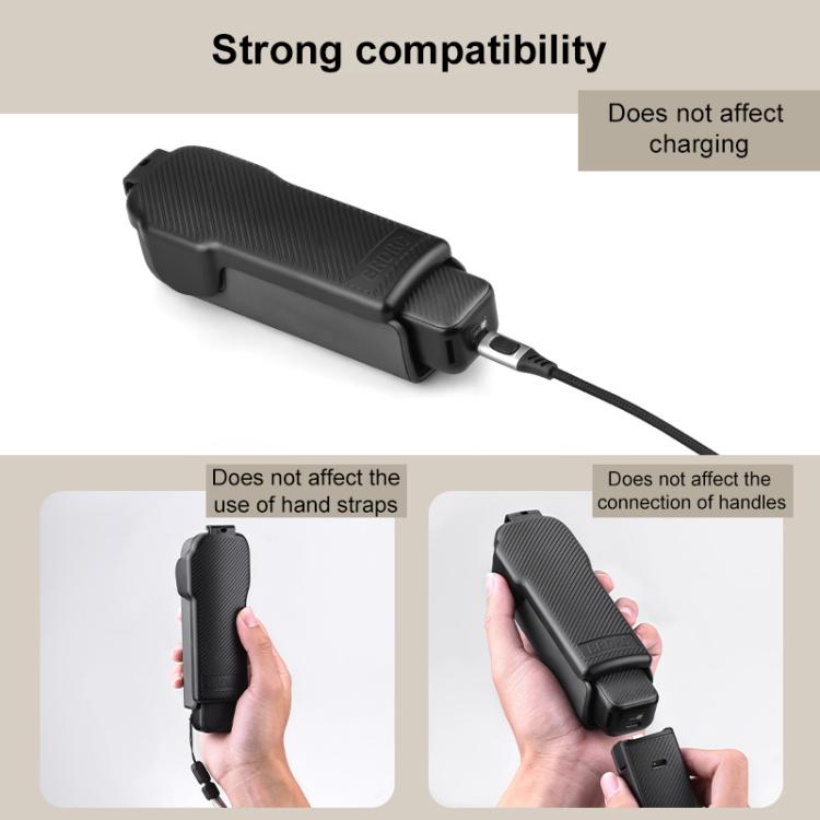 BRDRC Twill-Textured ABS Protective Case For DJI OSMO Pocket 3(Black) - B2