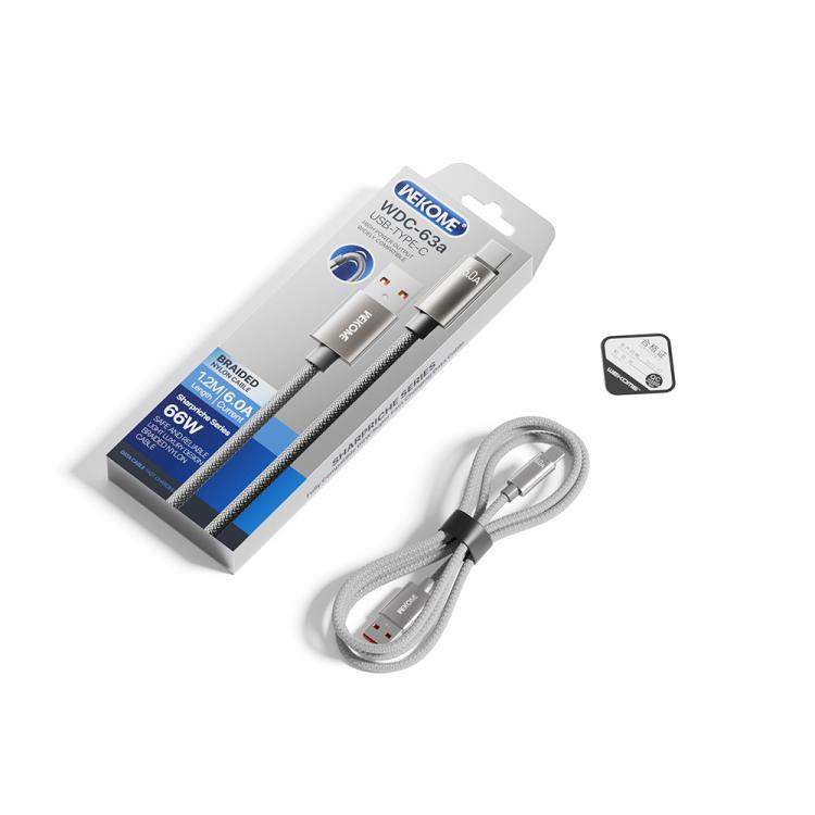 WK WDC-63a 66W USB to Type-C Fast Charging Data Cable, 