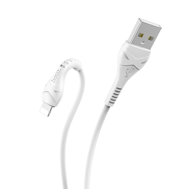 hoco X37 USB to 8 Pin Cool Power Charging Data Cable, Cable Length: 1m(White) hoco X37 USB to 8 Pin Cool Power Charging Data Cable, Cable Length: 1m(White)