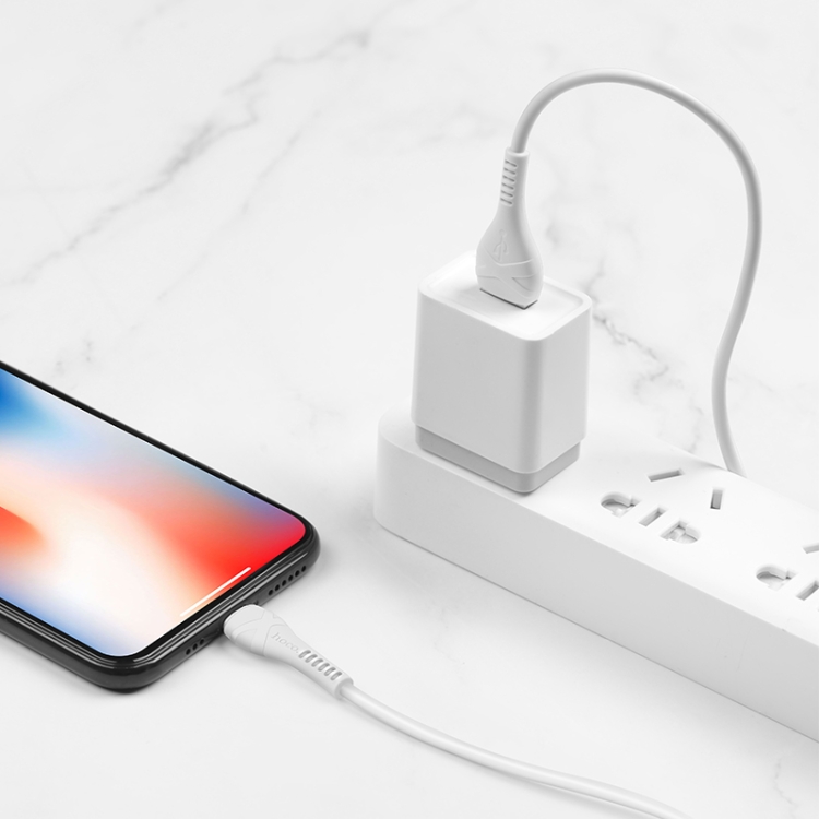 hoco X37 USB to 8 Pin Cool Power Charging Data Cable, Cable Length: 1m(White) hoco X37 USB to 8 Pin Cool Power Charging Data Cable, Cable Length: 1m(White)