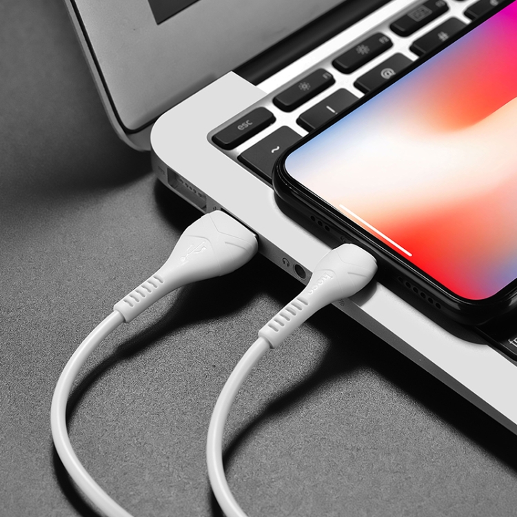 hoco X37 USB to 8 Pin Cool Power Charging Data Cable, Cable Length: 1m(White) hoco X37 USB to 8 Pin Cool Power Charging Data Cable, Cable Length: 1m(White)