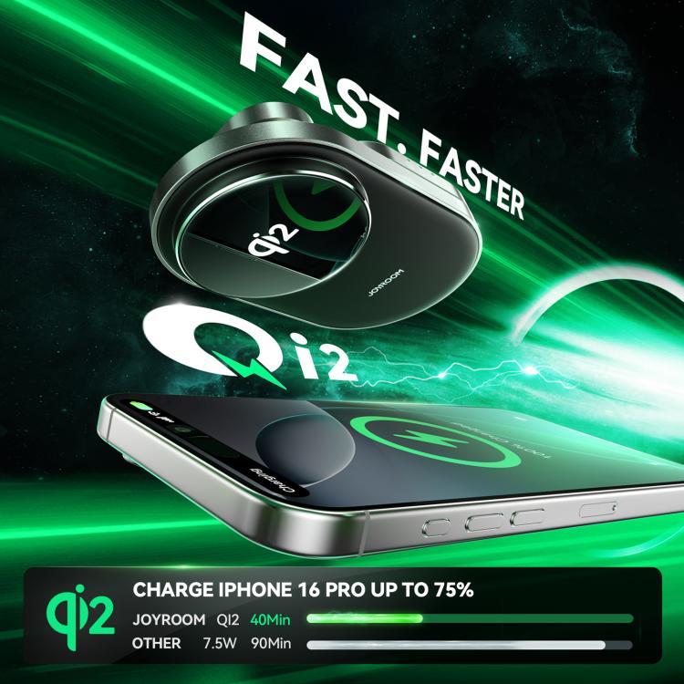 JOYROOM JR-W17 3 in 1 Qi2 Magnetic Wireless Charger(Black) - 4