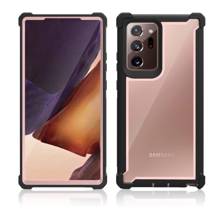 For Samsung Galaxy Note20 Four-corner Shockproof All-inclusive Transparent Space Protective Case(Rose Gold) For Samsung Galaxy Note20 Four-corner Shockproof All-inclusive Transparent Space Protective Case(Rose Gold)