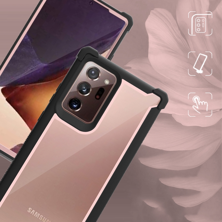 For Samsung Galaxy Note20 Four-corner Shockproof All-inclusive Transparent Space Protective Case(Rose Gold) For Samsung Galaxy Note20 Four-corner Shockproof All-inclusive Transparent Space Protective Case(Rose Gold)