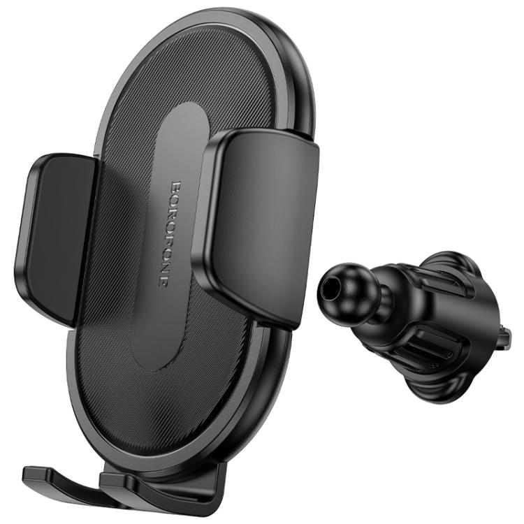 Borofone Car holder BH133 - black 2 Borofone BH133 Rio Air Outlet Push-type Car Holder(Black) - 2