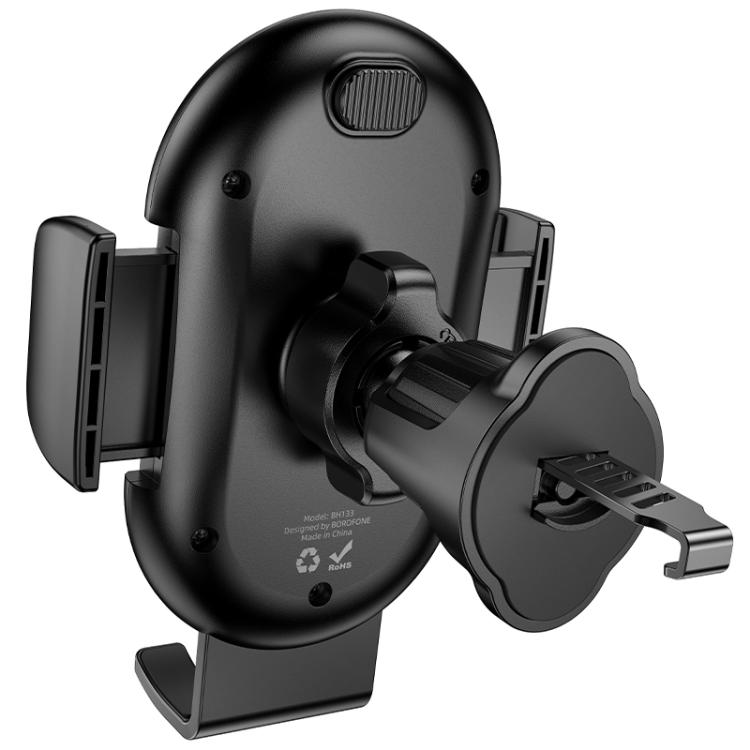 Borofone Car holder BH133 - black 3 Borofone BH133 Rio Air Outlet Push-type Car Holder(Black) - 3