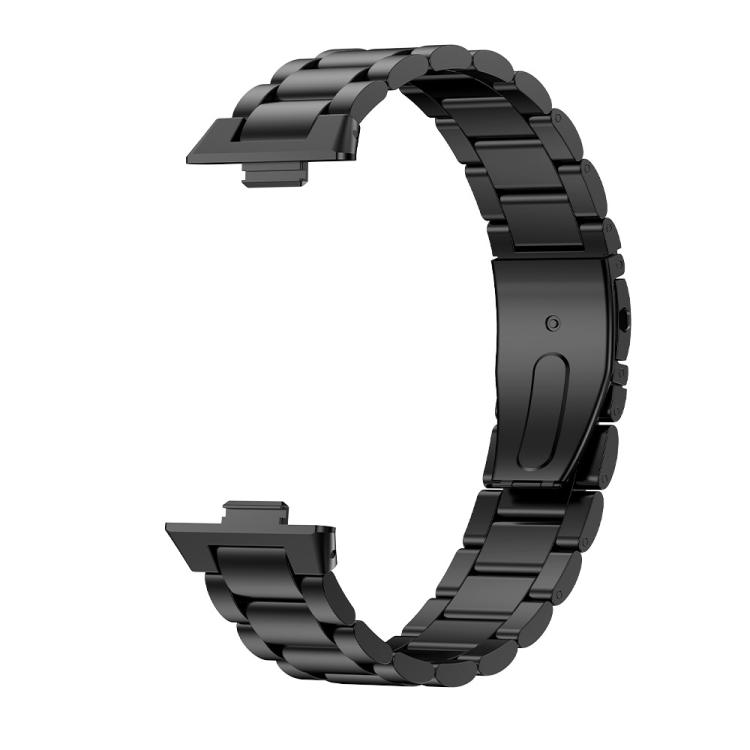 For Huawei Watch Fit3 / Fit4 / Fit4 Pro xDfind Three Beads Quick Release Metal Watch Band(Black)