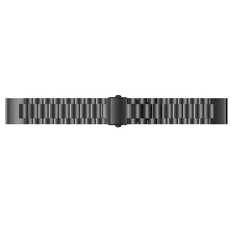 For Garmin Fenix 8/7X/6X/5X 26mm xDfind Three Beads Quick Release Metal Watch Band(Black)