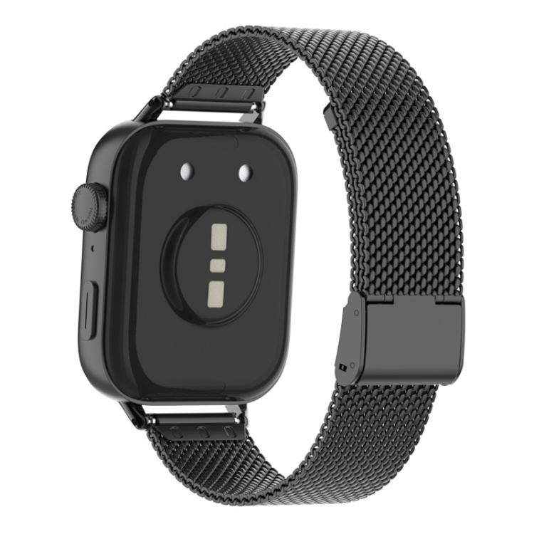 For Huawei Watch Fit3 / Fit4 / Fit4 Pro xDfind Milanese Metal Buckle Watch Band(Black)