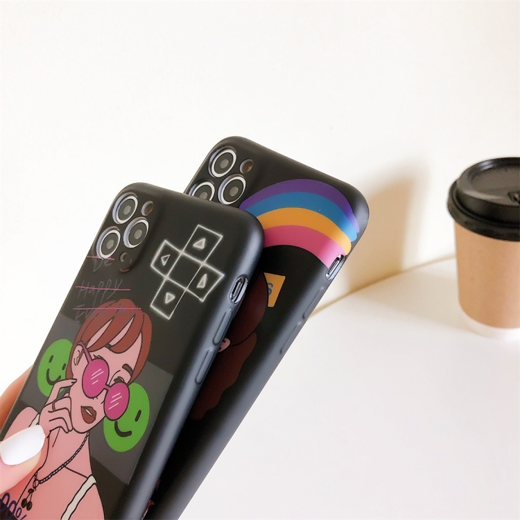 For iPhone 11 Pro Max Character Series Liquid Painted Pattern Skin Feel TPU Shockproof Protective Case(Rainbow Close Friend) For iPhone 11 Pro Max Character Series Liquid Painted Pattern Skin Feel TPU Shockproof Protective Case(Rainbow Close Friend)