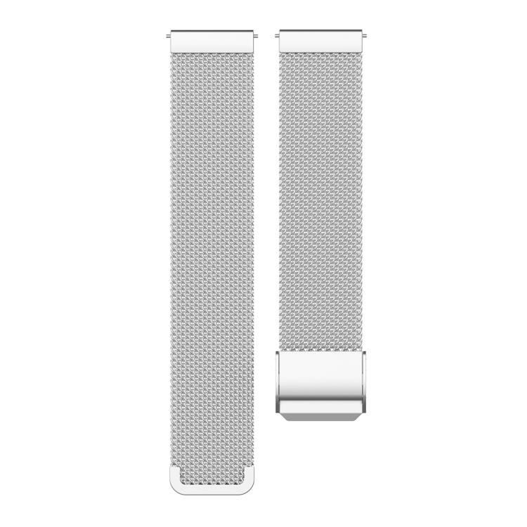20mm xDfind Buckle Metal Mesh Watch Band(Silver)