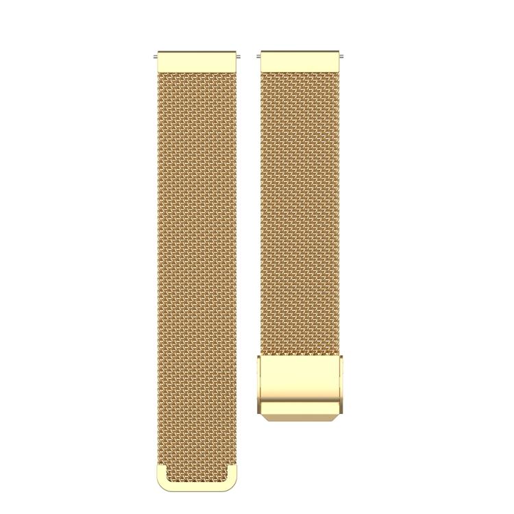 22mm xDfind Buckle Metal Mesh Watch Band(Gold)