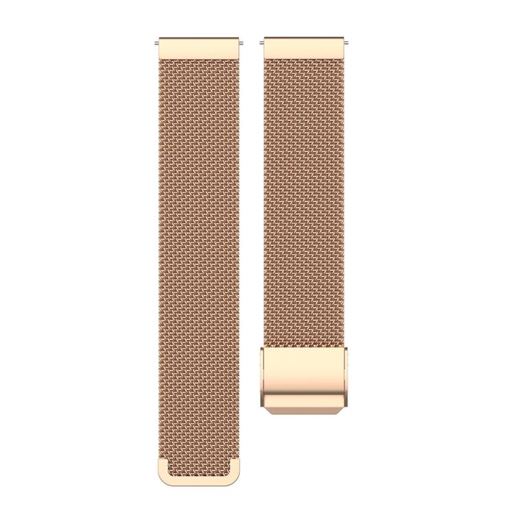22mm xDfind Buckle Metal Mesh Watch Band(Rose Gold)