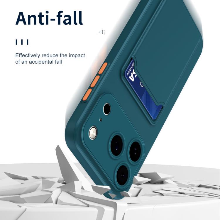 iPhone 17 Pro Max用 スキンフィール カードコントラストカラーボタン