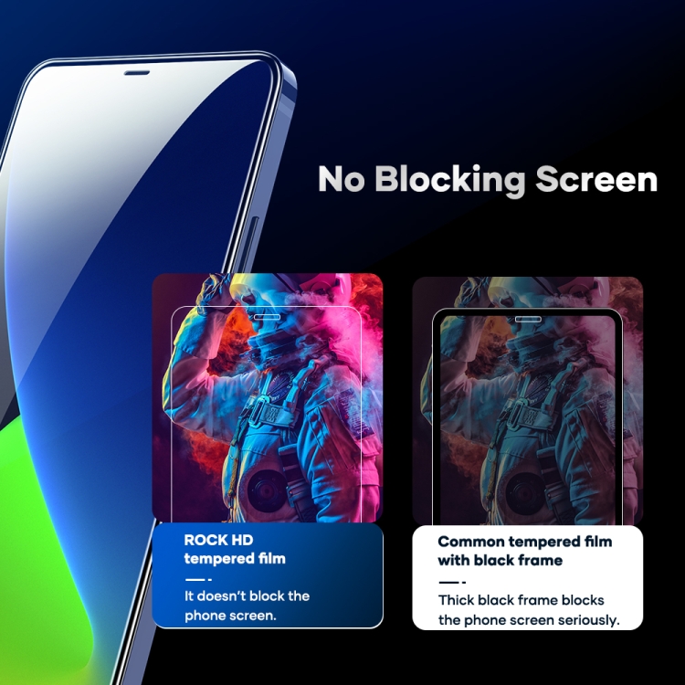 For iPhone 12 / 12 Pro ROCK 2pcs 2.5D HD Tempered Glass Film For iPhone 12 / 12 Pro ROCK 2pcs 2.5D HD Tempered Glass Film