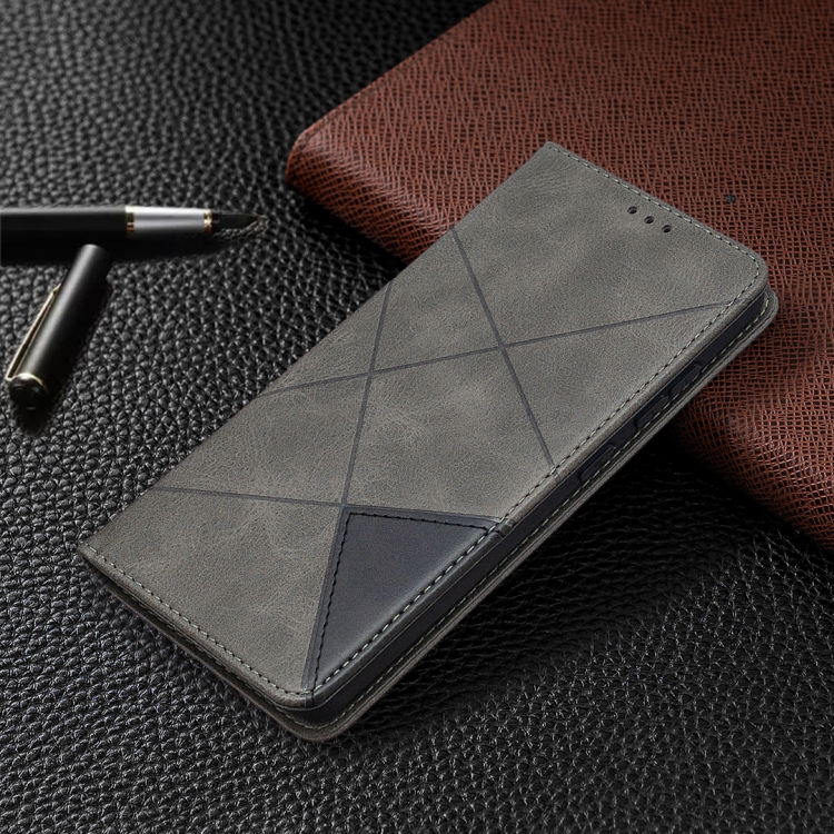 For Samsung Galaxy S20 FE 5G / S20 Lite Rhombus Texture Horizontal Flip Magnetic Leather Case with Holder & Card Slots(Grey) For Samsung Galaxy S20 FE 5G / S20 Lite Rhombus Texture Horizontal Flip Magnetic Leather Case with Holder & Card Slots(Grey)