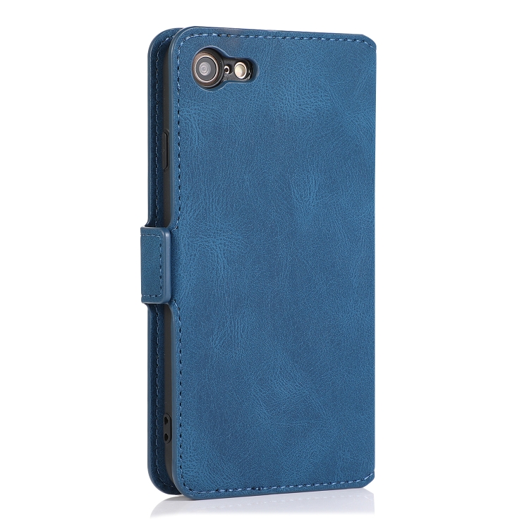 For iPhone SE 2022 / SE 2020 / 8 / 7 Retro Magnetic Closing Clasp Horizontal Flip Leather Case with Holder & Card Slots & Photo Frame & Wallet(Navy Blue) For iPhone SE 2022 / SE 2020 / 8 / 7 Retro Magnetic Closing Clasp Horizontal Flip Leather Case with Holder & Card Slots & Photo Frame & Wallet(Navy Blue)