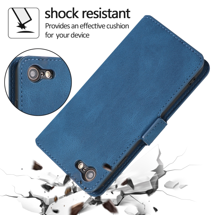 For iPhone SE 2022 / SE 2020 / 8 / 7 Retro Magnetic Closing Clasp Horizontal Flip Leather Case with Holder & Card Slots & Photo Frame & Wallet(Navy Blue) For iPhone SE 2022 / SE 2020 / 8 / 7 Retro Magnetic Closing Clasp Horizontal Flip Leather Case with Holder & Card Slots & Photo Frame & Wallet(Navy Blue)