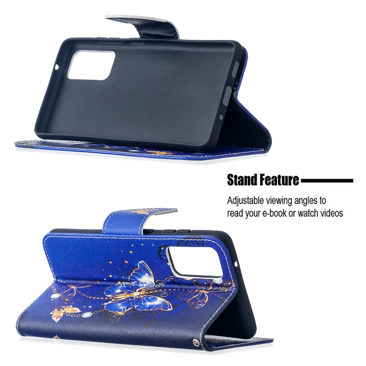 For Samsung Galaxy S20 FE 5G / S20 Lite Colored Drawing Pattern Horizontal Flip Leather Case with Holder & Card Slots & Wallet(Purple Butterfly) For Samsung Galaxy S20 FE 5G / S20 Lite Colored Drawing Pattern Horizontal Flip Leather Case with Holder & Card Slots & Wallet(Purple Butterfly)