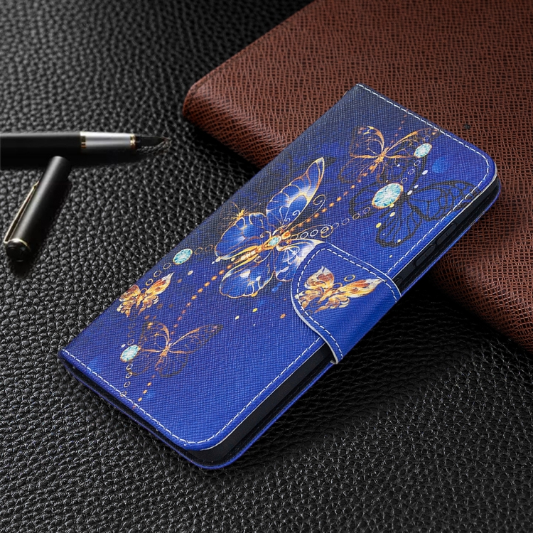 For Samsung Galaxy S20 FE 5G / S20 Lite Colored Drawing Pattern Horizontal Flip Leather Case with Holder & Card Slots & Wallet(Purple Butterfly) For Samsung Galaxy S20 FE 5G / S20 Lite Colored Drawing Pattern Horizontal Flip Leather Case with Holder & Card Slots & Wallet(Purple Butterfly)
