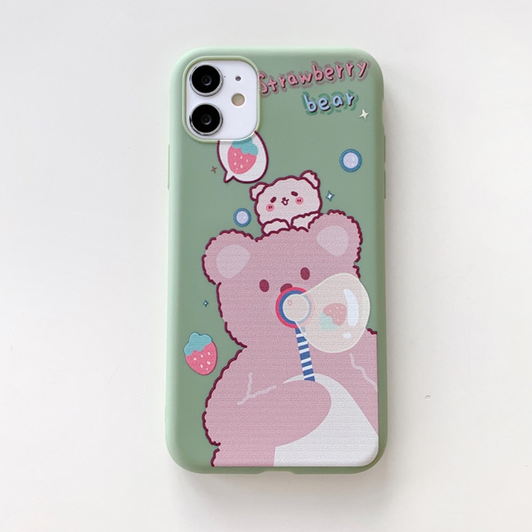 For iPhone 11 Pro Max Cartoon Pattern TPU Protective Case(Bear) For iPhone 11 Pro Max Cartoon Pattern TPU Protective Case(Bear)