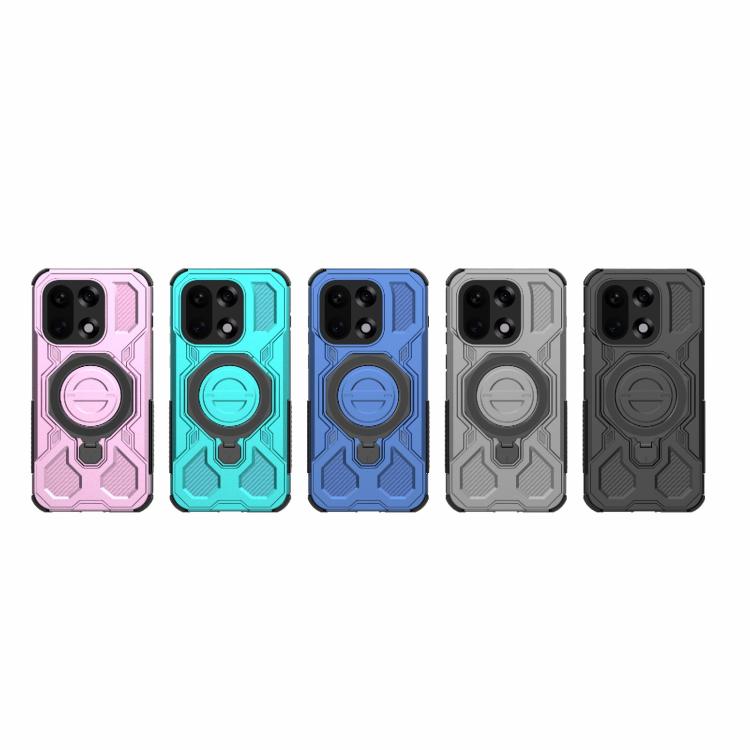 For OnePlus 15 5G J-20 Solid Color MagSafe Magnetic TPU+PC Phone Case(Pink)