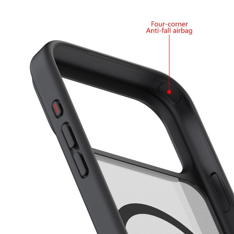For iPhone 17 Pro Max Kalebol MagSafe Invisible Tilt Holder PC Hybrid TPU Case(Navy Blue) - B7